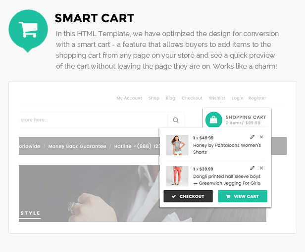 Clothing store website