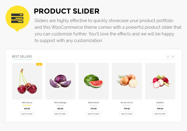 Fruits store website Shopify